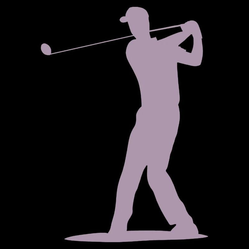 Golfer Tee Silhouette - Design pour hommes