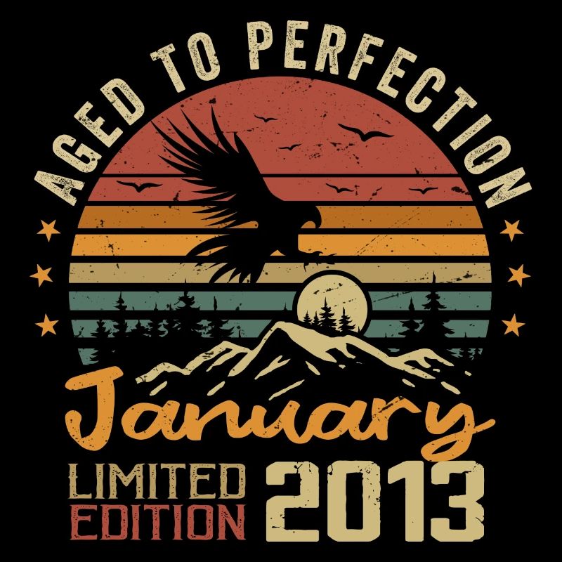 Januar 2013 Retro Vintage Geburtstagsgeschenk