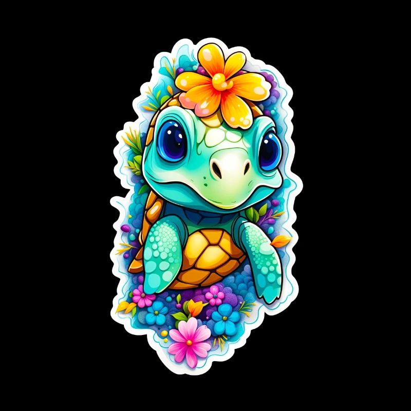 Süße kleine Kinder Schildkröte