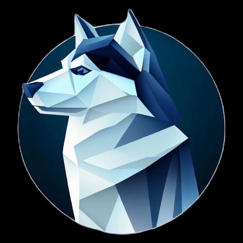 Husky-Hund wie ein Wolf