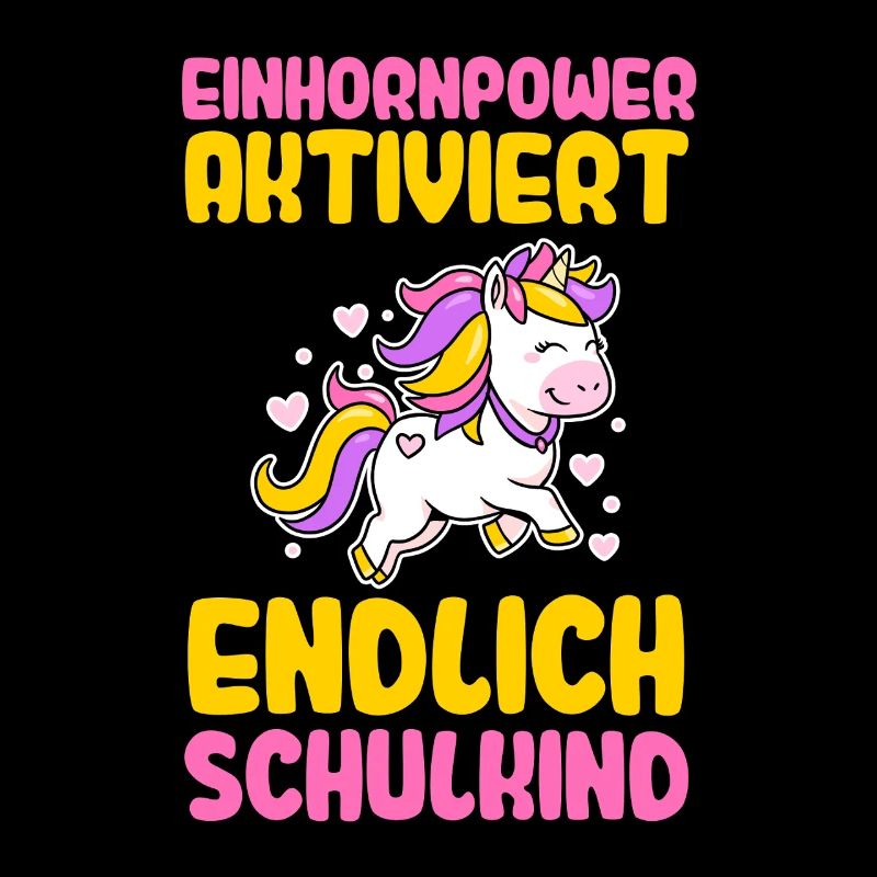 Kita Abgänger Einschulung Einhorn Schulkind