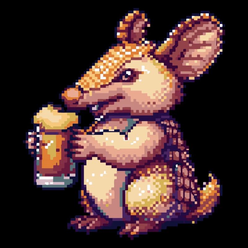 Armadillo Bière Pixel