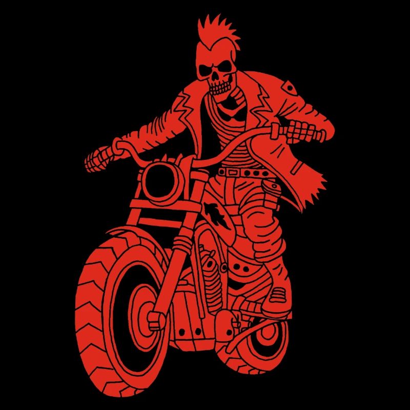Le motard rouge de l'enfer
