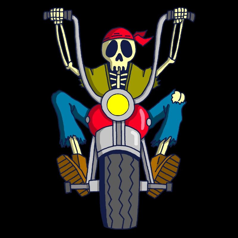 Rebel Biker Skeleton
