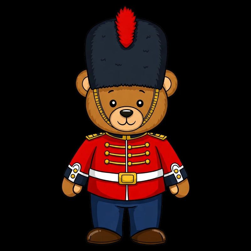 Teddybär Britische Ehrengarde Polizei