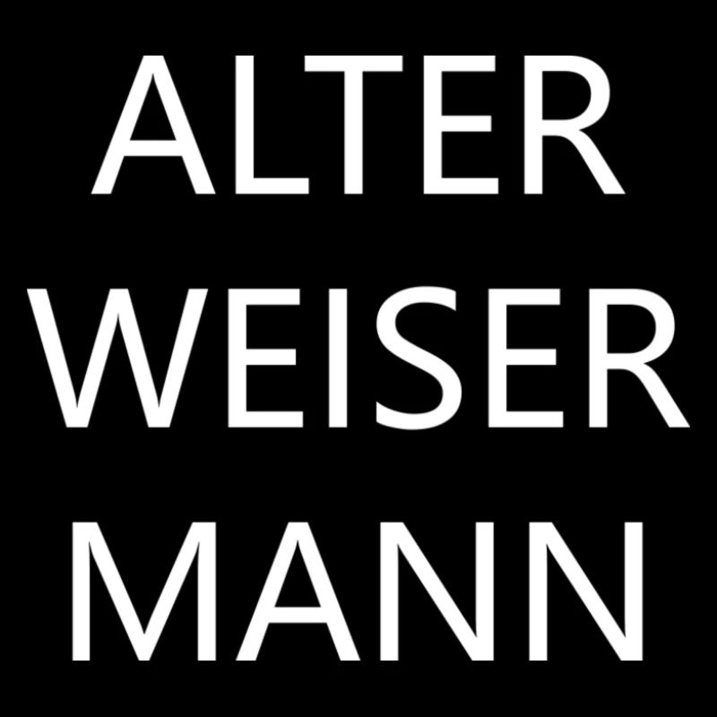 Alter weißer Mann - Alter weiser Mann