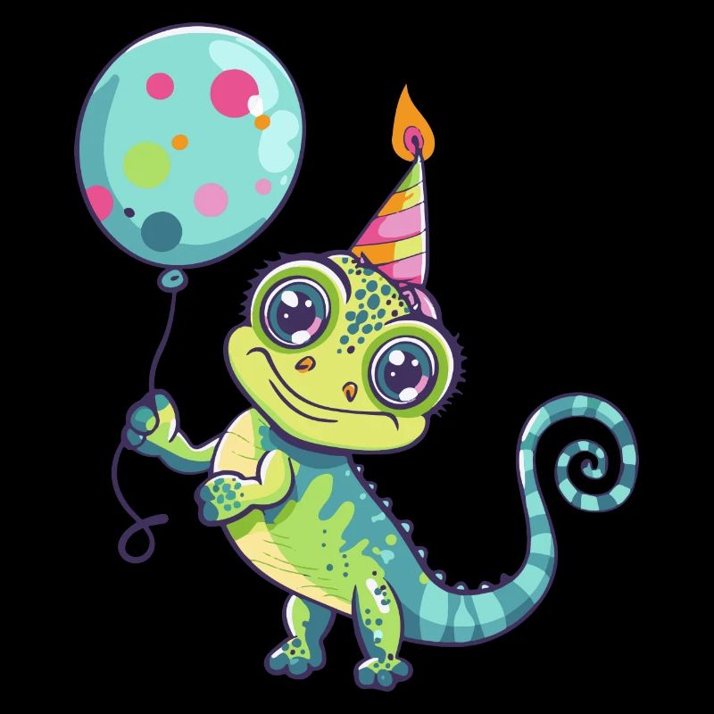 Chameleon Geburtstag Comic