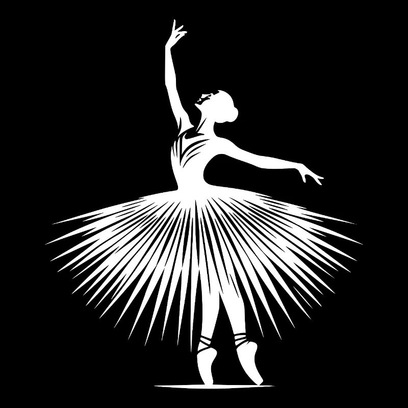 Dancing elegance in perfect ballerina pose