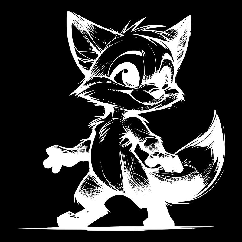 Clever Fox Sly Fox Drawing Sketch