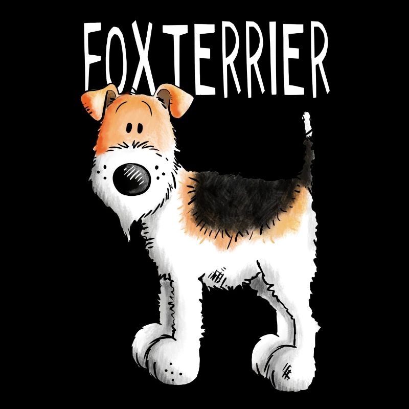 Kleiner Foxterrier - Hund - Hunde - Tier - Comic