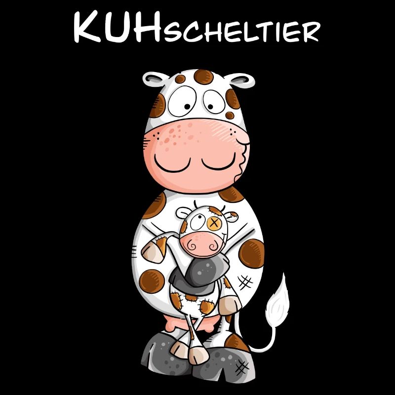 Kuh mit Kuscheltier I KUHscheltier Wortspiel