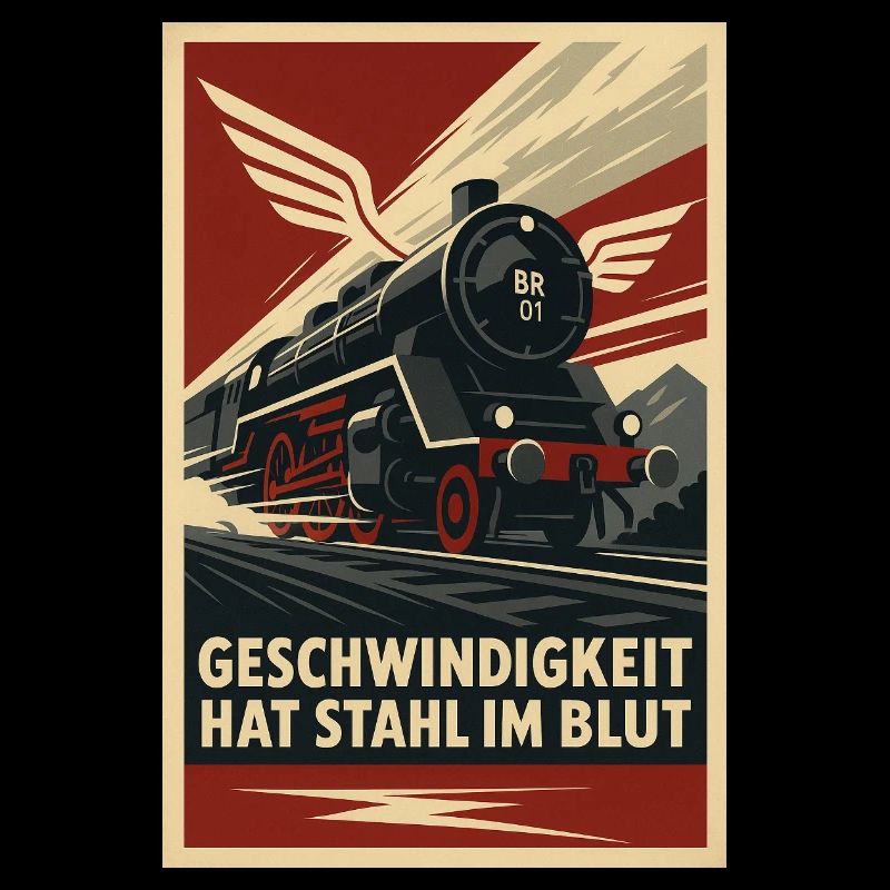 Eisenbahn Geschwindigkeit hat Stahl im Blut