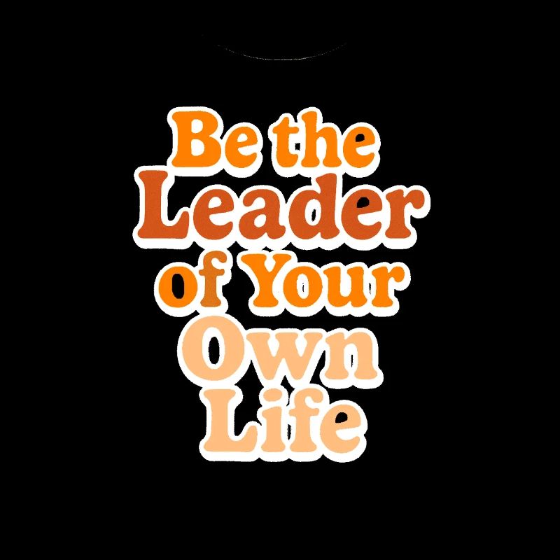 Inspirational leadership text design