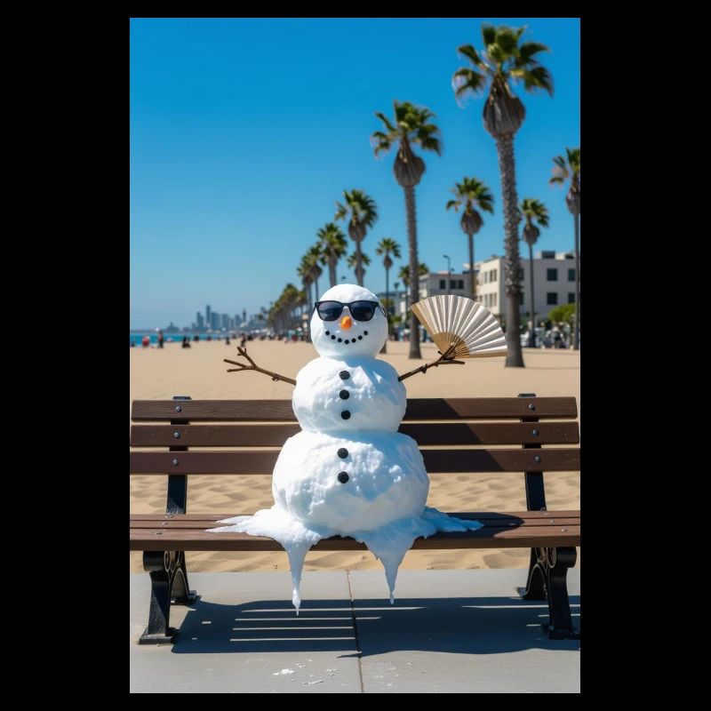 Summer Snowman with Goggles