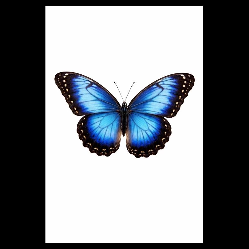 Ailes de papillon bleu