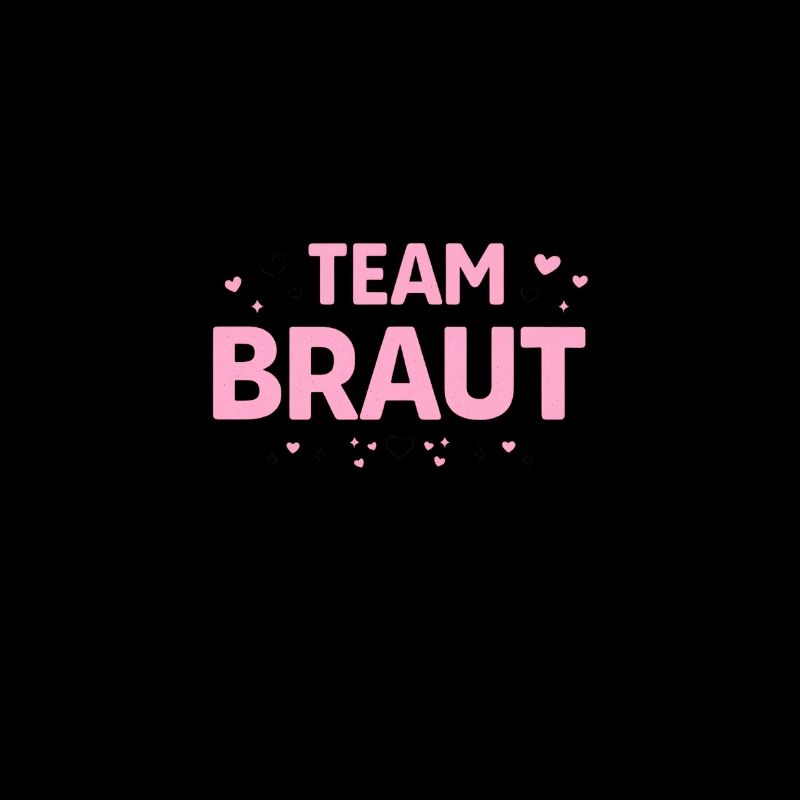 Team Braut Pink Herzen