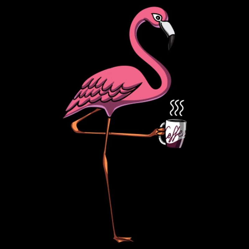 Flamingo Bird Coffee Lover