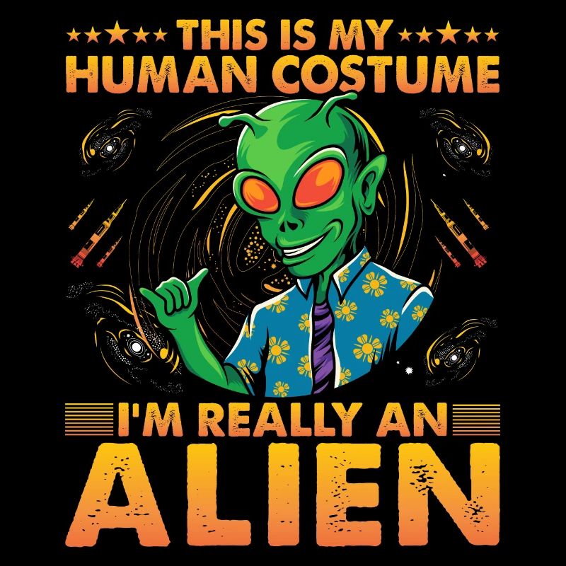 This is my Human Costume I'm really a Alien