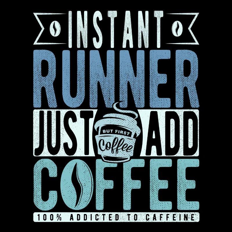 Läufer Kaffee Spruch