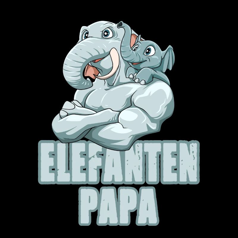Starker Elefant mit Elefanten Kind