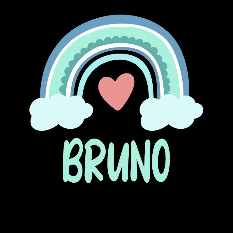 Bruno Name Rainbow Baby