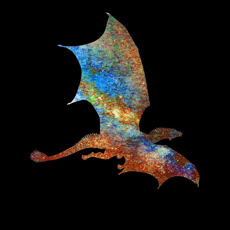 Farbiger Drache