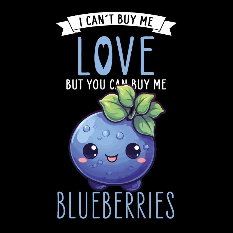 Blaubeere Kawaii