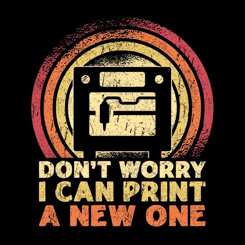 3D Printing 3D Printer Retro Design Slice Print