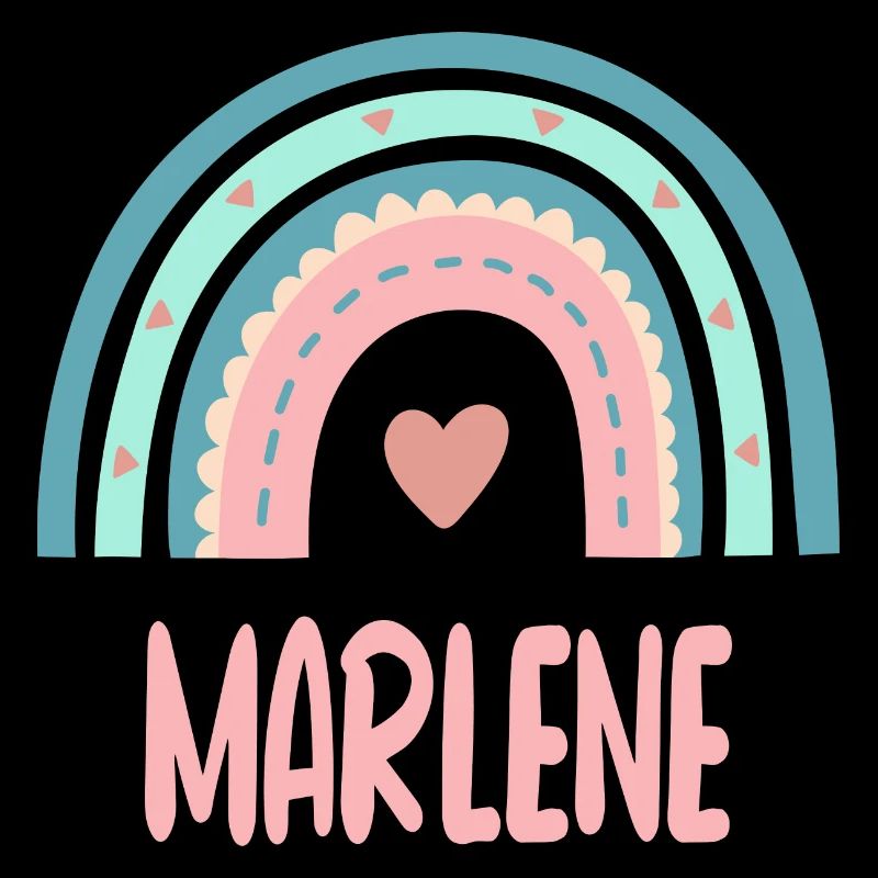 Marlene Name Regenbogen Baby