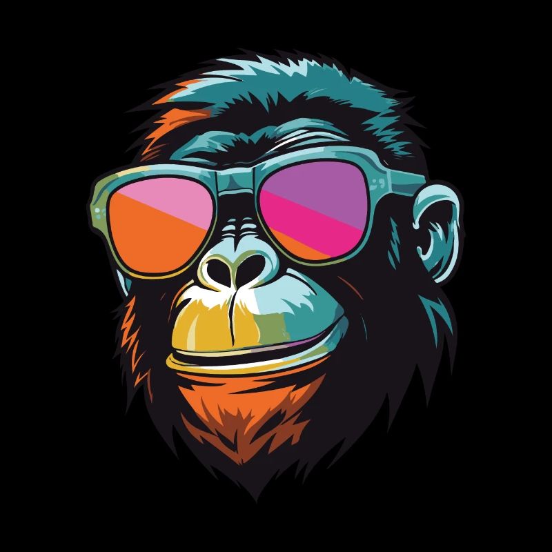 Tête de singe Cool Monkey