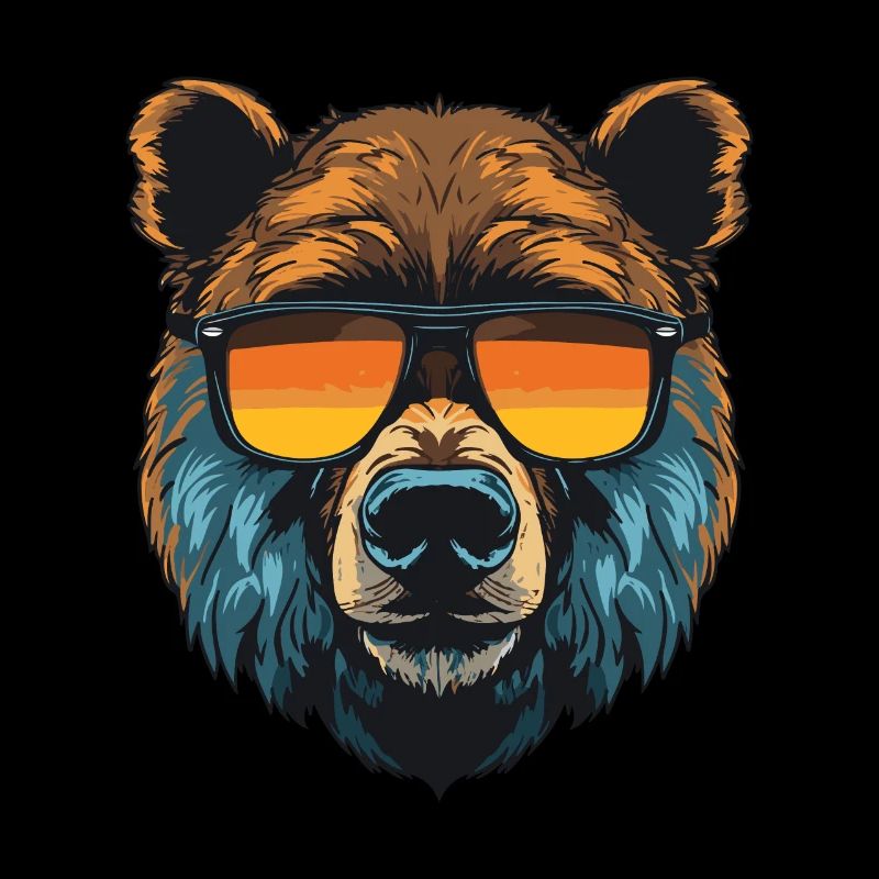 Bär Kopf Cool