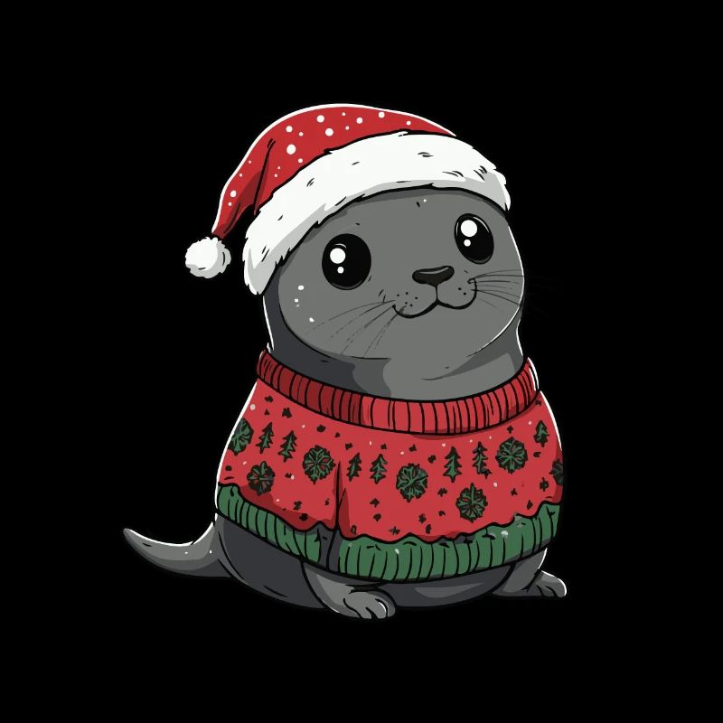 Robbe Tier Weihnachten Comic