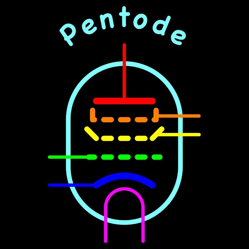 Pentode arc-en-ciel - Icône de tube à vide
