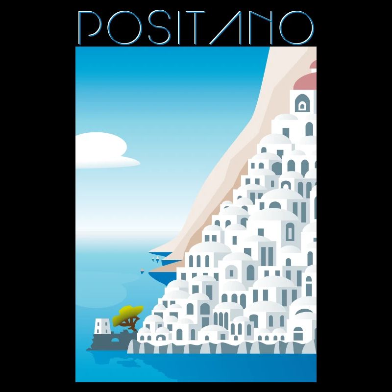 Positano CostaMaisons Blanches Blu