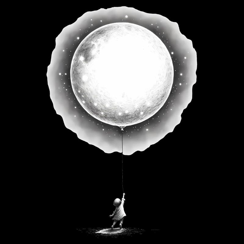 Child with Moon Balloon