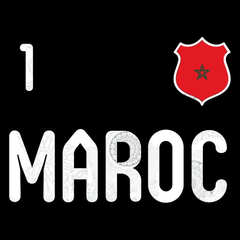 Teeshirt Maroc avec le numéro 1