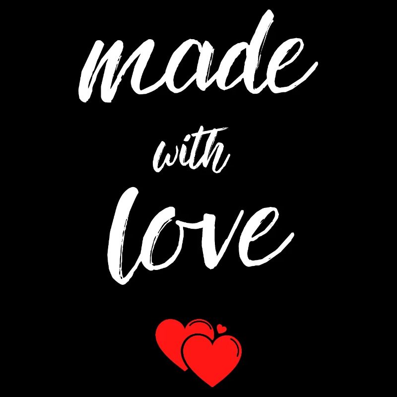 Fait avec des cœurs d’amour