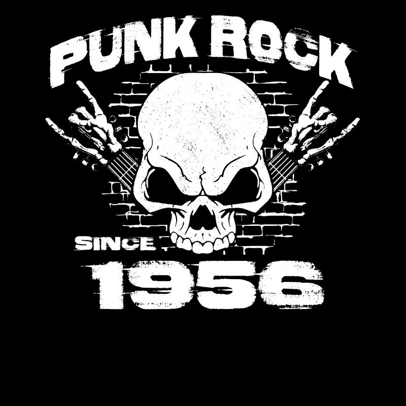 Punk Rock Since 1956 - Skull Rock Hands 68th