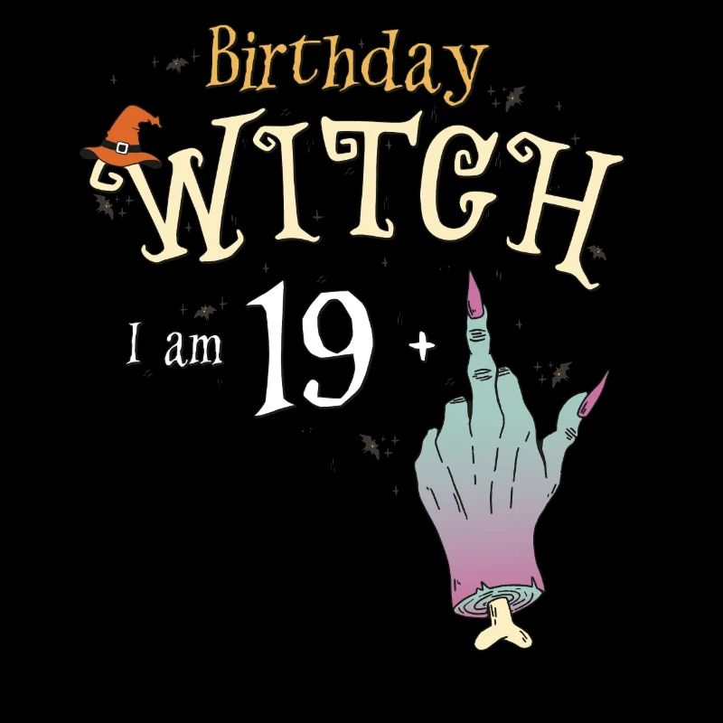 Witch Funny Halloween HallowQueen 20th Birthday