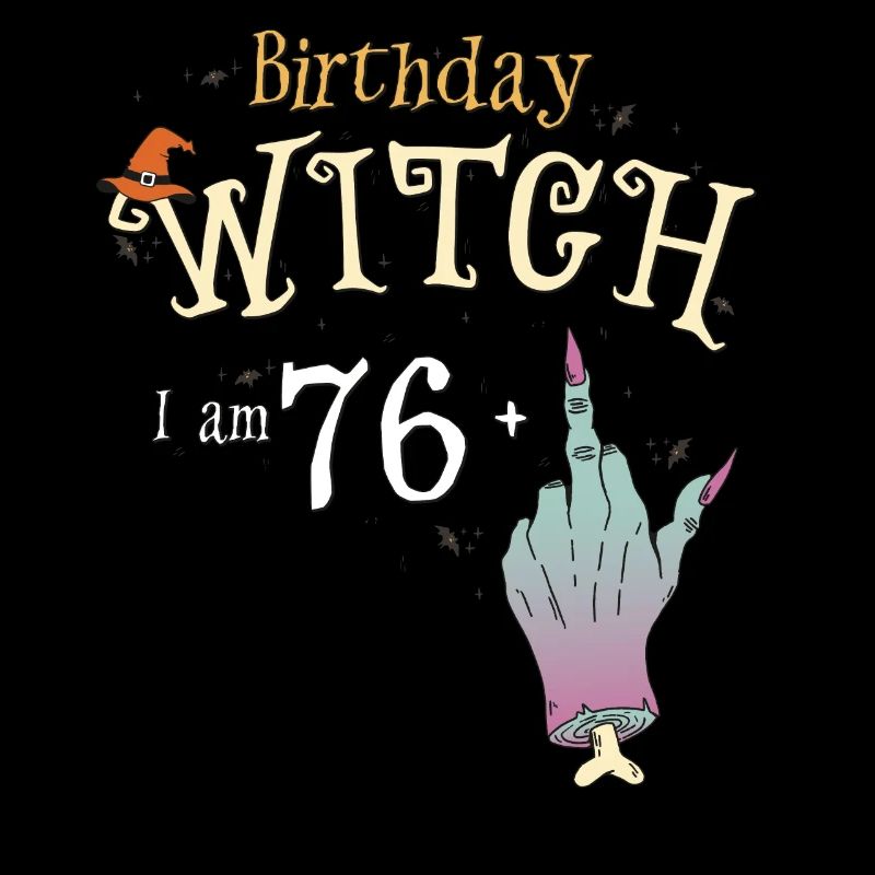 77. Geburtstag Hexe Lustige HallowQueen Trick oder