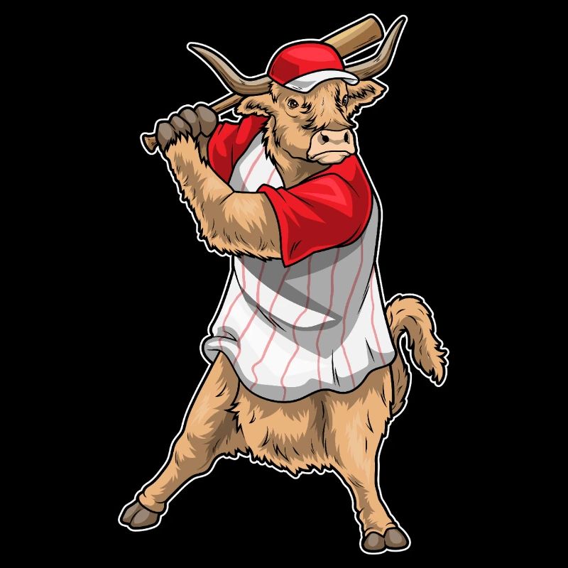 Highland Cattle Baseball Bâton de Baseball