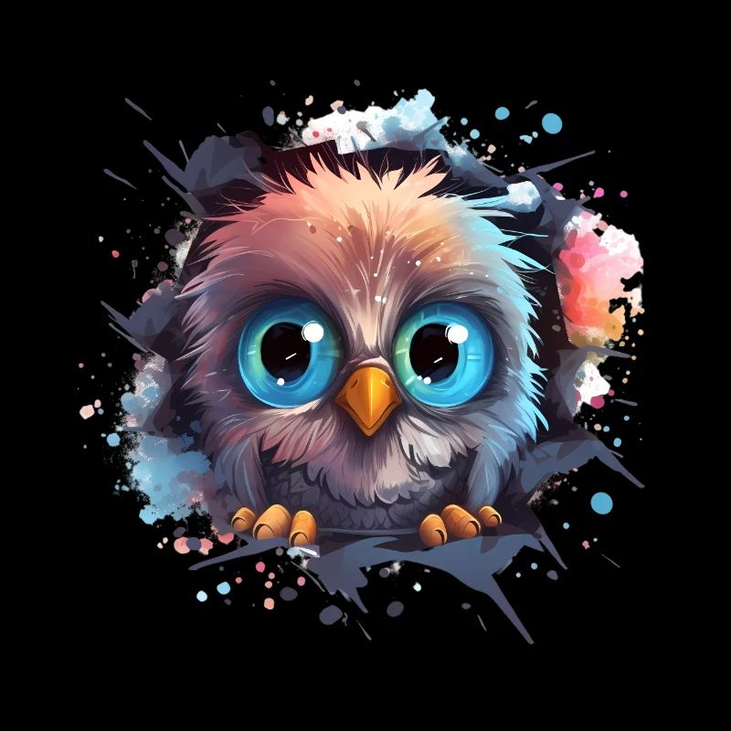 Niedliche Wachsame Eule | Nachtschwärmer Eule