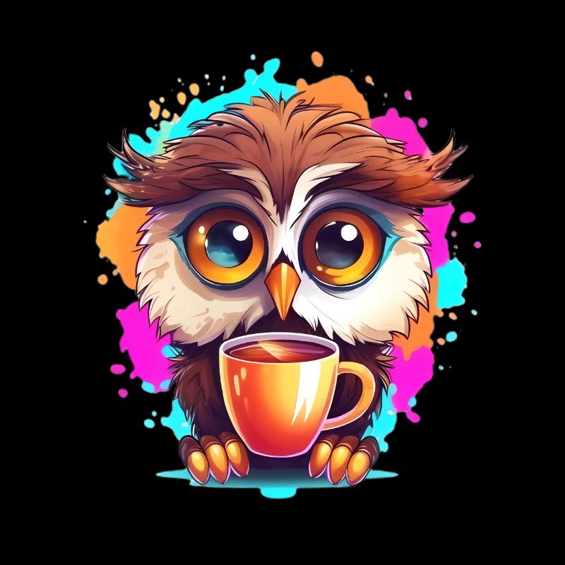 Niedliche Wachsame Eule | Nachtschwärmer Eule