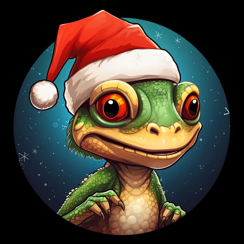 Eidechsen Weihnachten