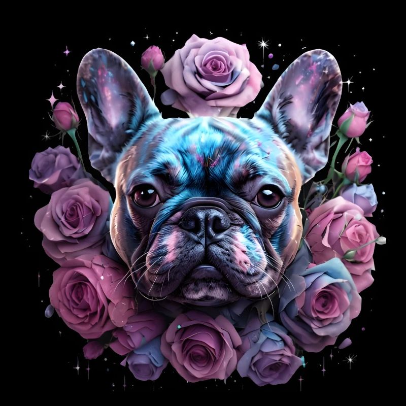 Tête de bouledogue français