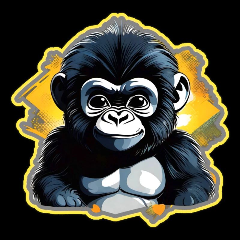 Cute Baby Gorilla