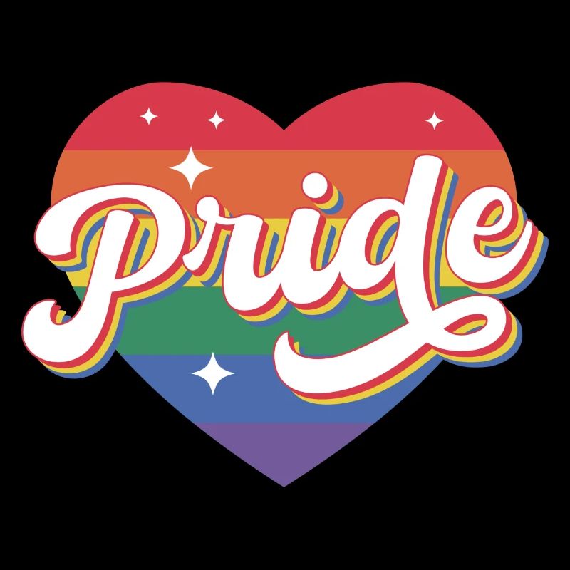 Pride Rainbow Heart