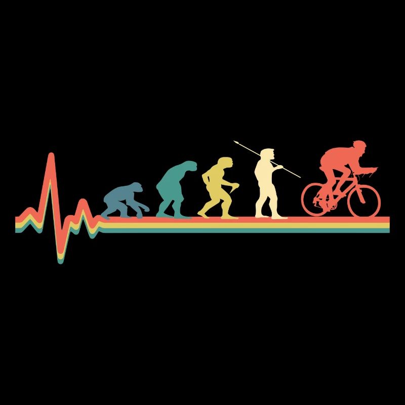 Bicyclette Evolution Cyclisme Rétro Vintage