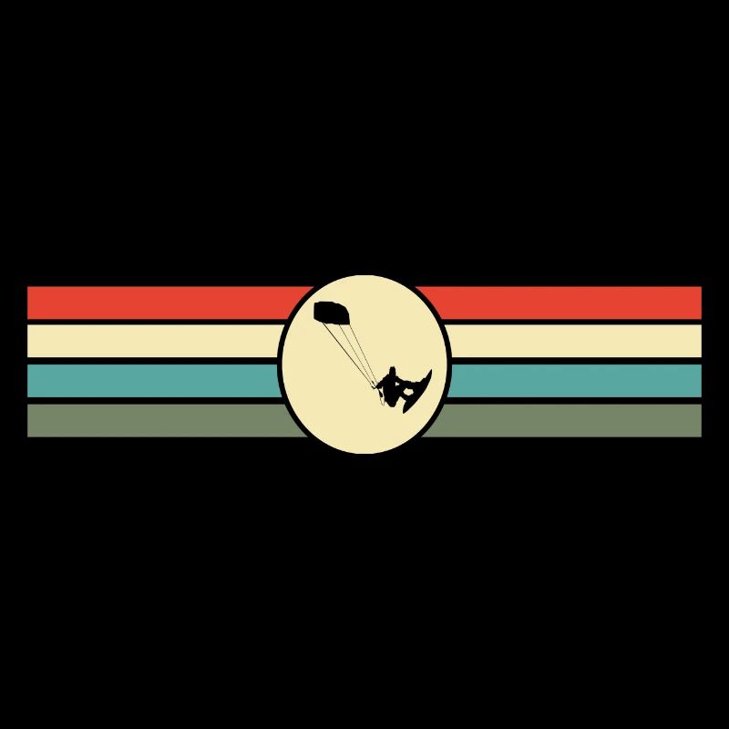 Kite Surfing Retro