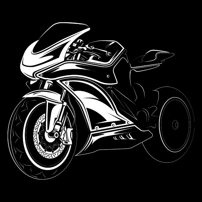 Motorcycle Racing Biker Race Illustration Icon
